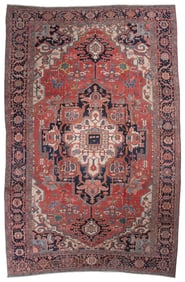SERAPI RUG: 10'8" X 16'2" Circa 1900