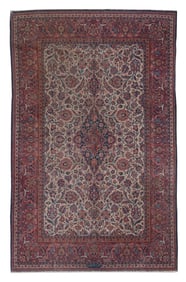 KESHAN RUG: 4'4" X 6'10" 1915-1925
