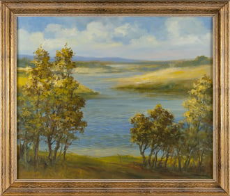 WENDELL M. ROGERS (Massachusetts, 1890-1973), A Cape Cod marsh., Oil on canvas, 25" x 30". Framed