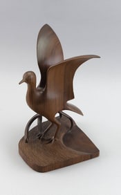 HARRY RAYMOND (HANK) TYLER, JR. (Maine, 1944-), "Bartramia Longicudalbeada" (Upland Sandpiper).,