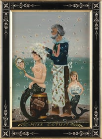 RALPH EUGENE CAHOON, JR. (Massachusetts, 1910-1982), "Miss Cotuit"., Oil on masonite, 15.25" x