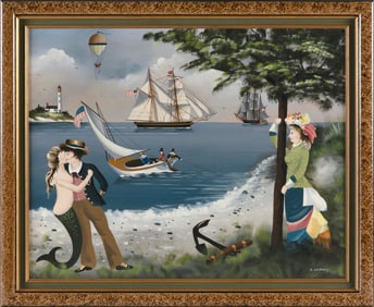 RALPH EUGENE CAHOON, JR. (Massachusetts, 1910-1982), Dangerous liaison between a sailor and a