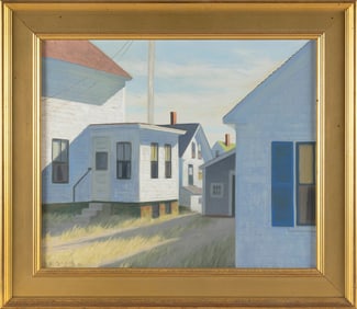 JOHN DOWD (Massachusetts, 1960-), Afternoon shadows., Oil on linen, 20" x 24". Framed 26" x 30".