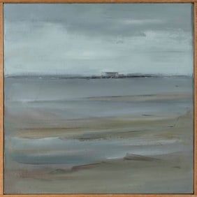 JOHN J. MULCAHY (Massachusetts, 1931-2012), Provincetown Harbor and a distant view of MacMillan