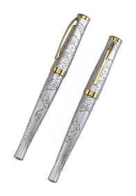 TWO CROSS SAUVAGE YEAR OF THE MONKEY FOUNTAIN PENS 2016 Lengths 5.125".
