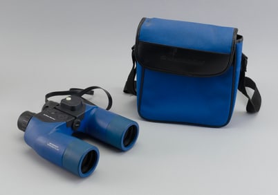 WEST MARINE COASTAL 7 X 50 WATERPROOF BINOCULARS WITH COMPASS 20th Century Binoculars length 8".