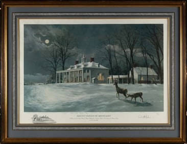 PAUL MCGEHEE (Virginia/Washington, D.C./Europe, 1960-), "Mount Vernon by Moonlight", 1988., Color