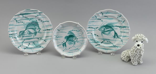 FOUR ITALIAN CERAMICS Mid-20th Century
