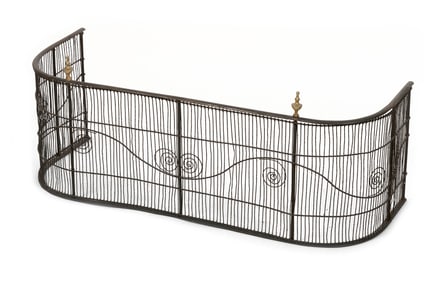 FIREPLACE FENDER 19th Century Height 14.5". Width 35".