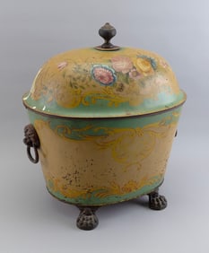 ENGLISH TIN COAL HOD 19th Century Height 22".