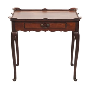 ENGLISH TEA TABLE 19th Century Height 29". Width 31". Depth 20".