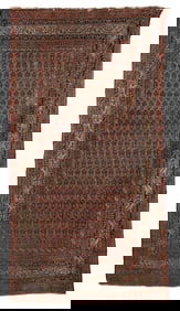 SARABAND RUG: 3'5" X 6'3" First Quarter of the 20th Century