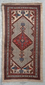 SERAB RUG: 3'3" X 6'2" Second Half of the 20th Century