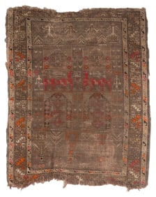 KAZAK RUG: 3'8" X 4'5" Early 20th Century