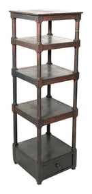 FOUR-TIER ETAGERE 19th Century Height 56". Width 17". Depth 17".