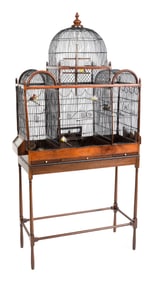 ENGLISH BIRDHOUSE ON STAND 20th Century Height 67". Width 33". Depth 14".