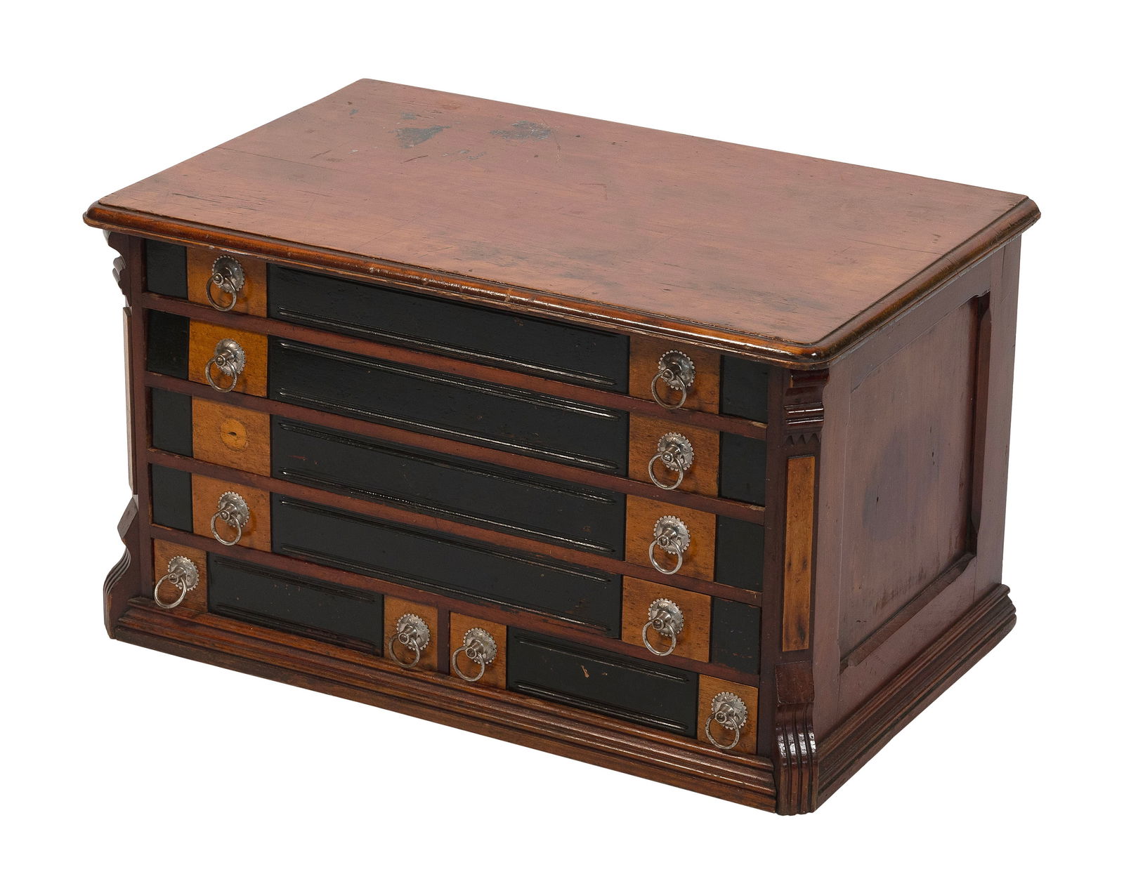 VICTORIAN SPOOL CABINET 19th Century Height 17". Width 29". Depth 19". (1 of 1)