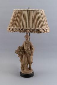 FIGURAL TABLE LAMP France, 20th Century Height 23".