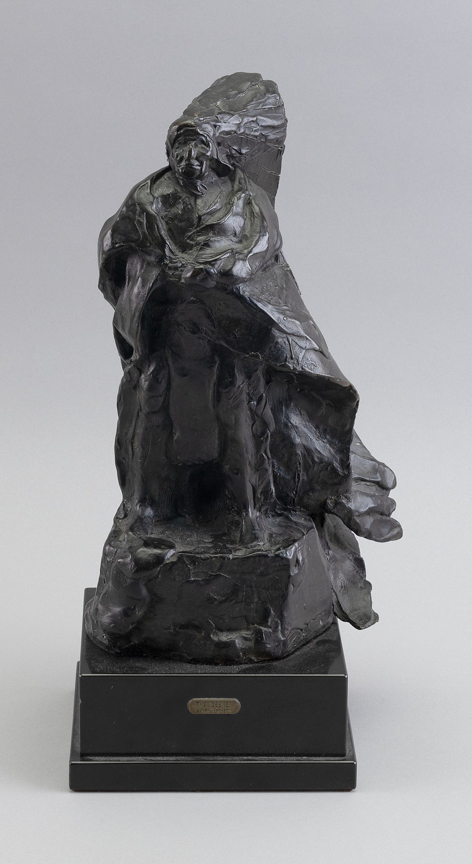 HARRY ANDREW JACKSON (Wyoming/Illinois, 1924-2011), "The Seeker"., Height including base 15". (1 of 4)