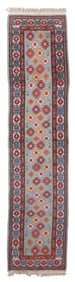 TURKISH RUNNER: 2'6" X 10'11" Late 20th Century
