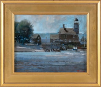 YASEMIN KYRENA TOMAKAN (Connecticut/Massachusetts/Turkey, 1958-), "Sheffield Island Lighthouse,
