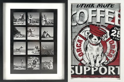 TWO DOG-THEMED PRINTS 20th Century