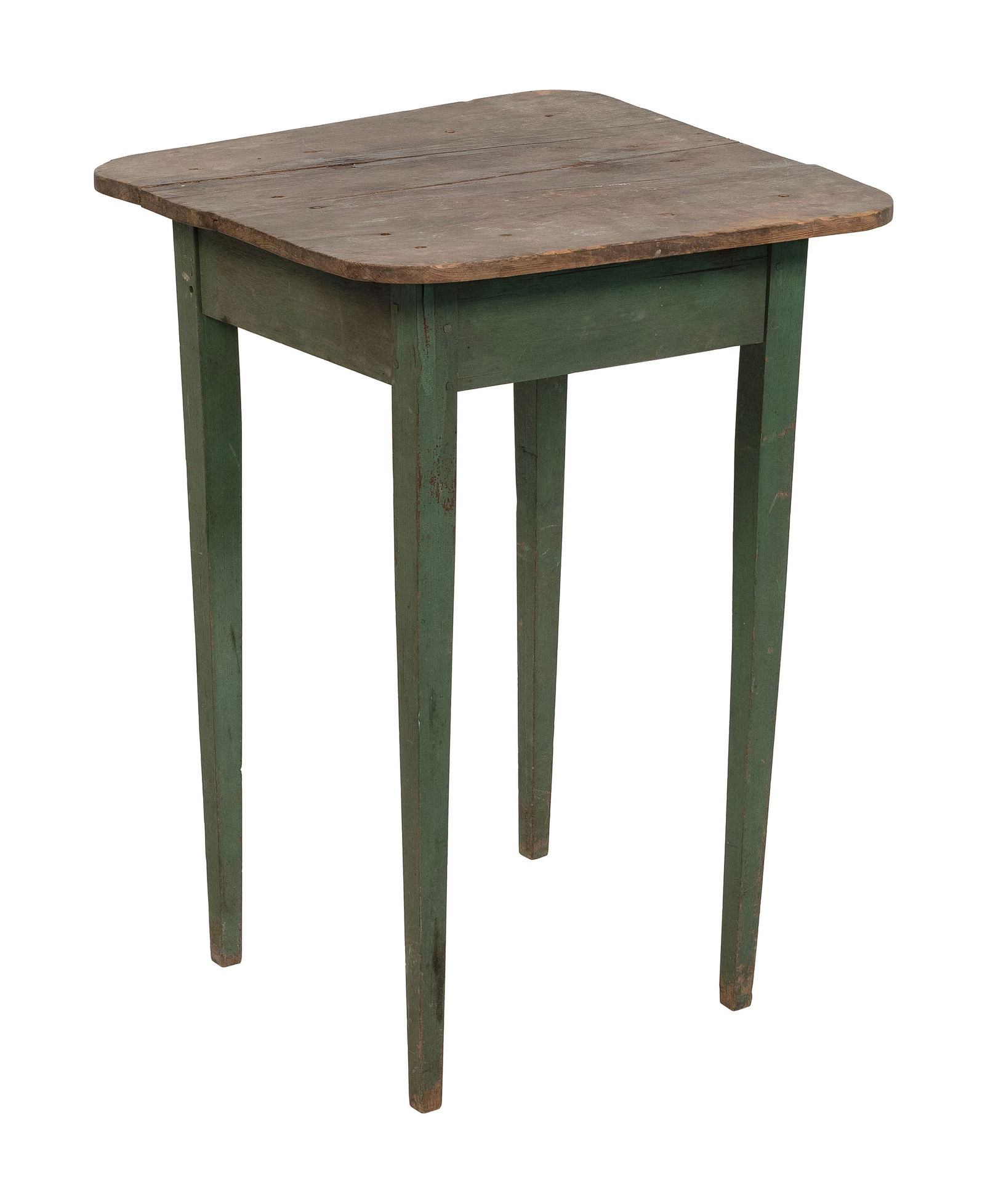 PAINTED PINE SIDE TABLE 19th Century Height 28.5". Top 20" x 20". (1 of 1)