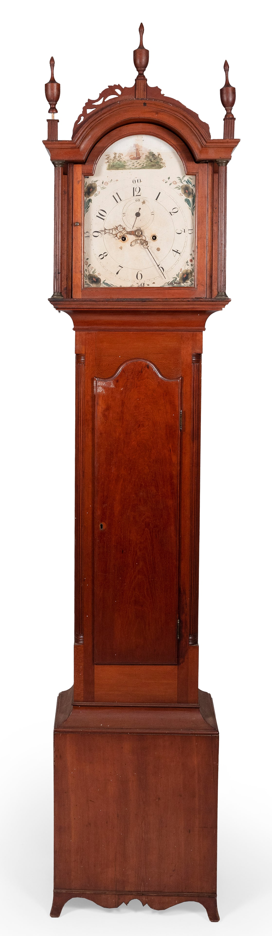 TALL-CASE CLOCK America, Early 19th Century Height 96". Width 18.5". Depth 10.5". (1 of 1)