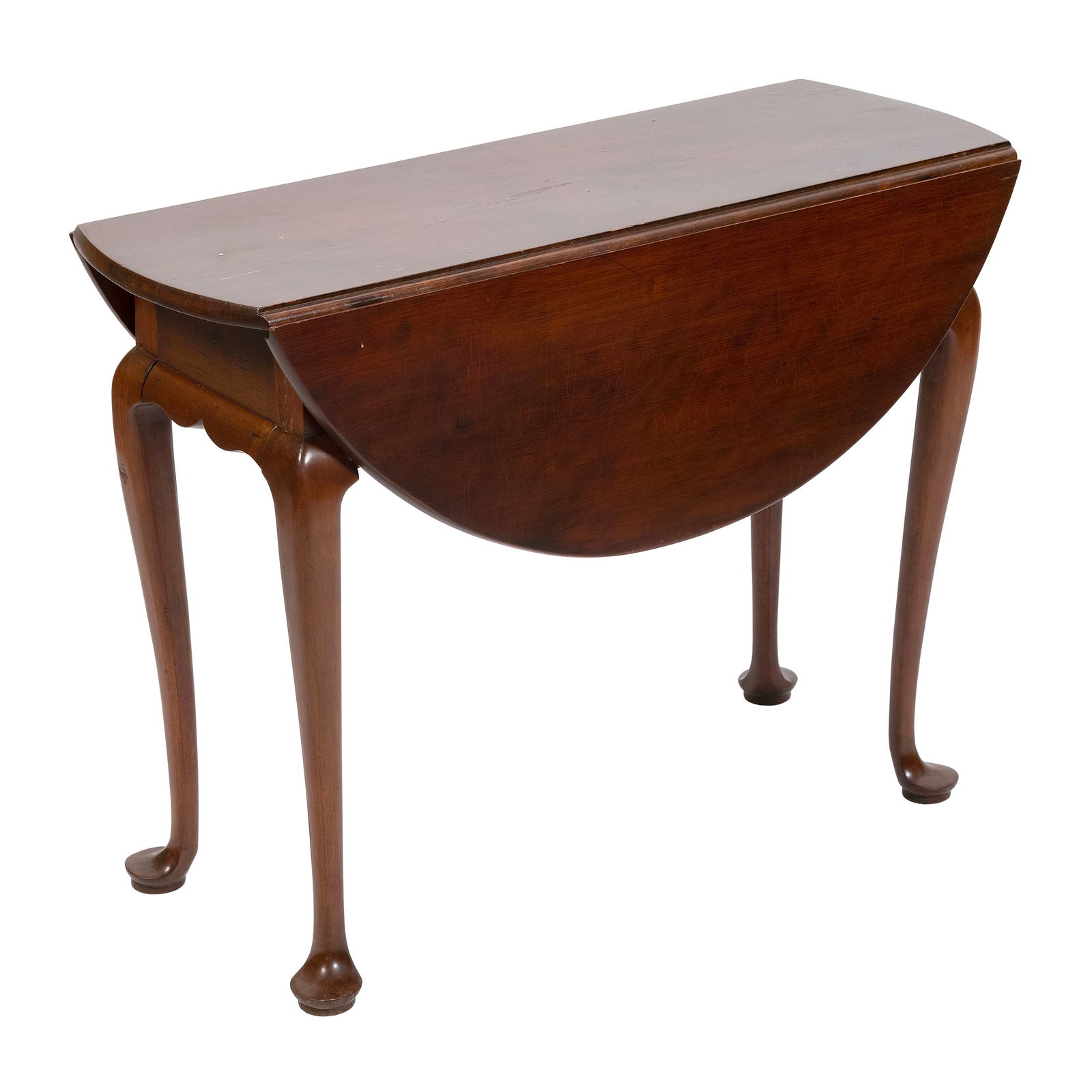 QUEEN ANNE DROP-LEAF TABLE Southeastern Massachusetts, Mid-18th Century Height 27.75". Length 14" (1 of 9)