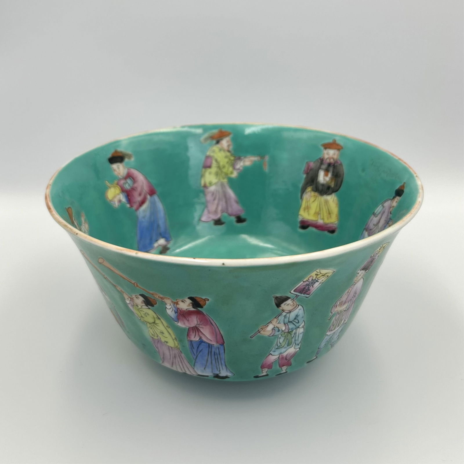 CHINESE FAMILLE ROSE BOWL Late 19th/Early 20th Century Height 4". Diameter 8". (1 of 11)
