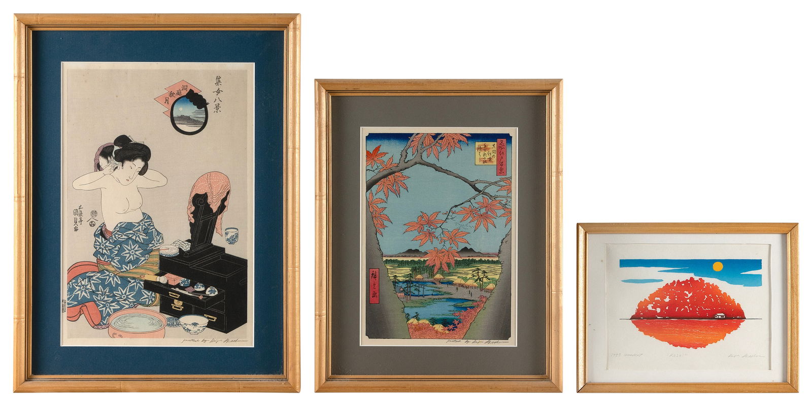 KEIJI SHINOHARA (Japan, Contemporary), Three works (1 of 2)