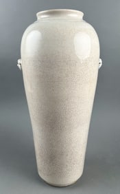 CHINESE CRACKLEWARE PORCELAIN MEIPING VASE Late 19th/Early 20th Century Height 15".