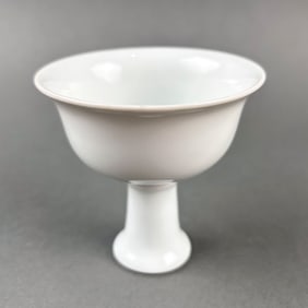 CHINESE BLANC DE CHINE PORCELAIN ALTAR CUP Late 19th/Early 20th Century Height 3.5". Diameter 3.5".