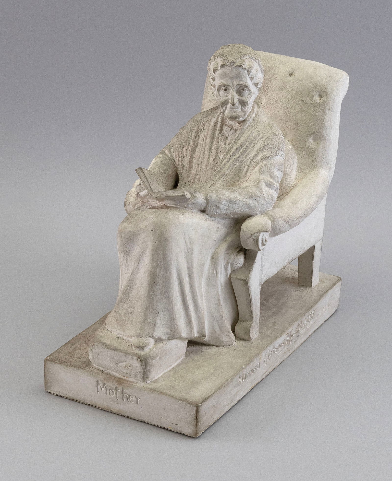 ANNA VAUGHN HYATT HUNTINGTON (Massachusetts/California/South Carolina/Connecticut, 1876-1973),: ANNA VAUGHN HYATT HUNTINGTONMassachusetts/California/South Carolina/Connecticut, 1876-1973Maquette of Audella Beebe Hyatt. Signed on base "Anna Huntington". Inscribed on base "Audella Beebe 1840-1932