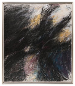 JOYCE GARDNER ZAVORSKAS (Massachusetts, 1945-), Abstract., Pastel on paper, 43" x 37". Framed 46" x