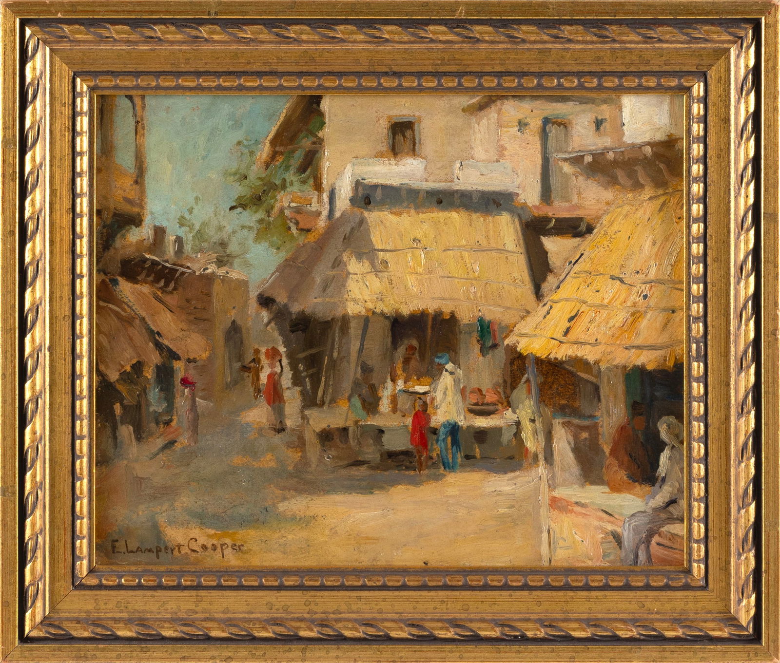 EMMA ESTHER LAMPERT COOPER (New York/California, 1855-1920), Market scene, Udaipur, India, 1936., (1 of 2)