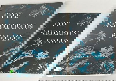 "THE AUDUBON FOLIO: 30 GREAT BIRD PAINTINGS" 20th Century Portfolio 17" x 14".