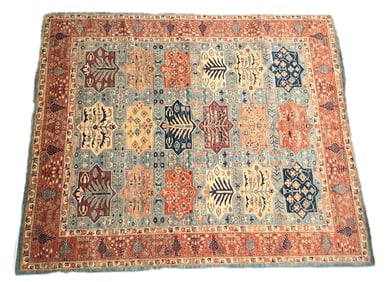 PERSIAN DESIGN RUG: 10'0" X 7'10" 21st Century