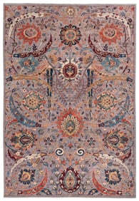 PERSIAN DESIGN RUG: 6'2" X 8'10" 21st Century