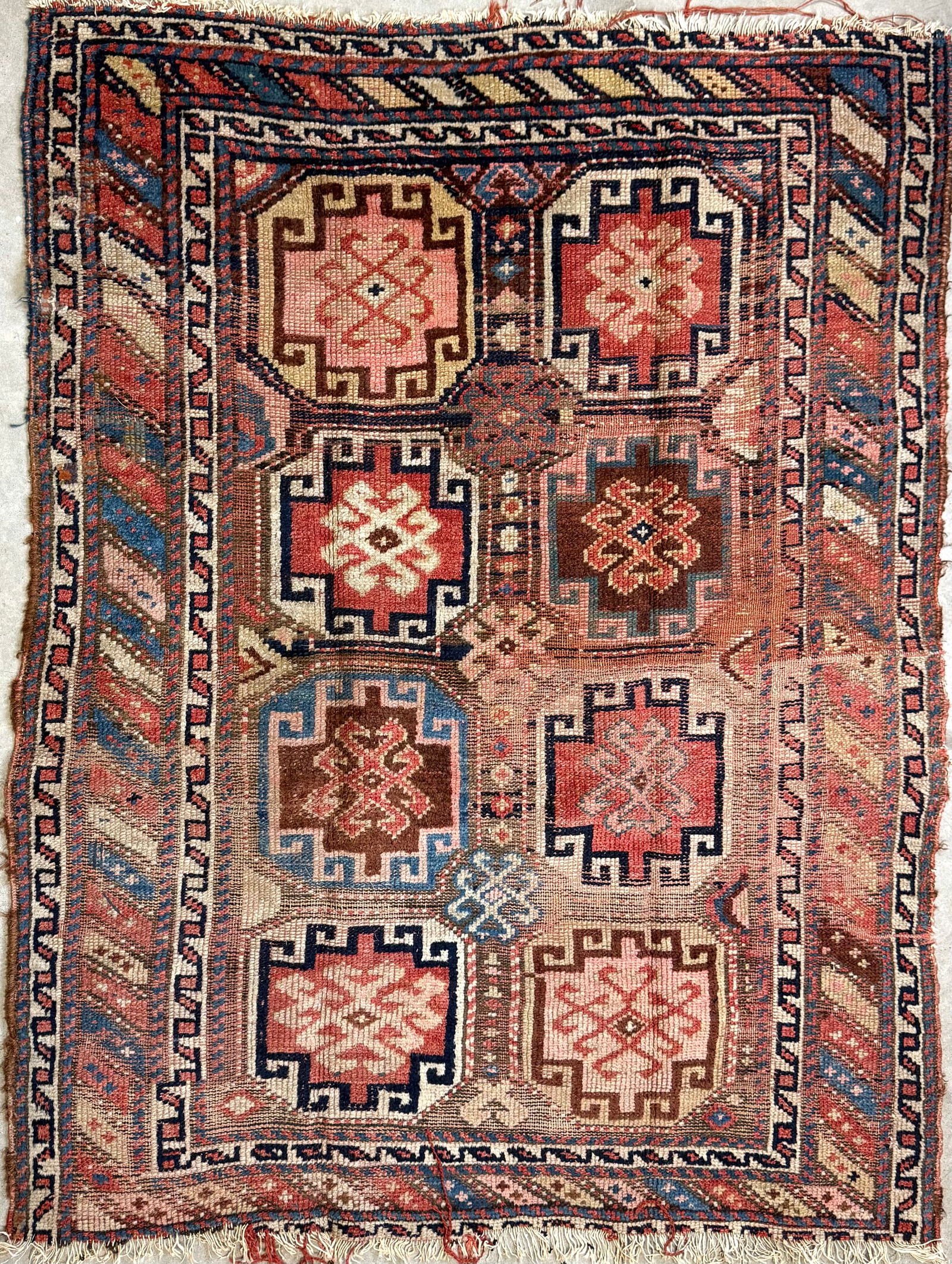 TURKISH SCATTER RUG: 4'3" X 5'5" First Half of the 20th Century (1 of 1)