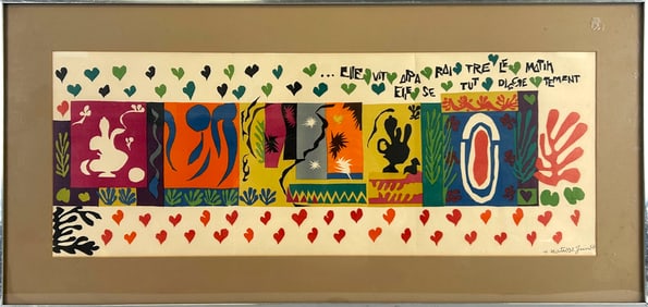 AFTER HENRI MATISSE (France, 20th Century), "One Thousand and One Nights"., Color lithograph, 12" x