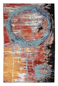 CONTEMPORARY RUG: 9'2" X 5'11" 21st Century