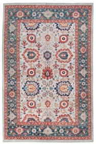 PERSIAN DESIGN RUG: 6'7" X 9'9" 21st Century