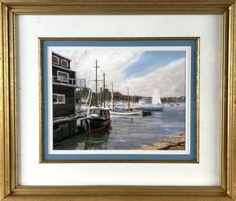 KENNETH M. EVANS (Massachusetts, Contemporary), "Off Center"., Artist's proof on paper, 8" x 11"