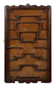 ROSEWOOD DISPLAY CABINET Late 19th Century Height 34". Width 20.5". Depth 3".