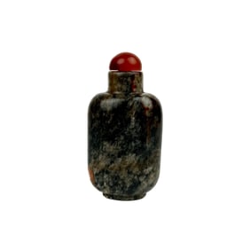 HARDSTONE SNUFF BOTTLE Late 19th Century Height 3".