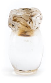 ROCK CRYSTAL SNUFF BOTTLE 19th Century Height 2".