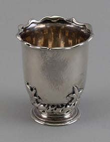 DANISH MODERN .830 SILVER TOOTHPICK HOLDER Denmark, Early to Mid-20th Century Approx. 4.3 troy oz.