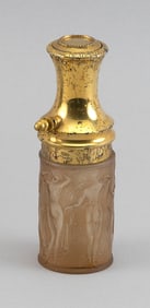 RENE LALIQUE "LE PARISIEN" PERFUME ATOMIZER Circa 1925 Height 5".