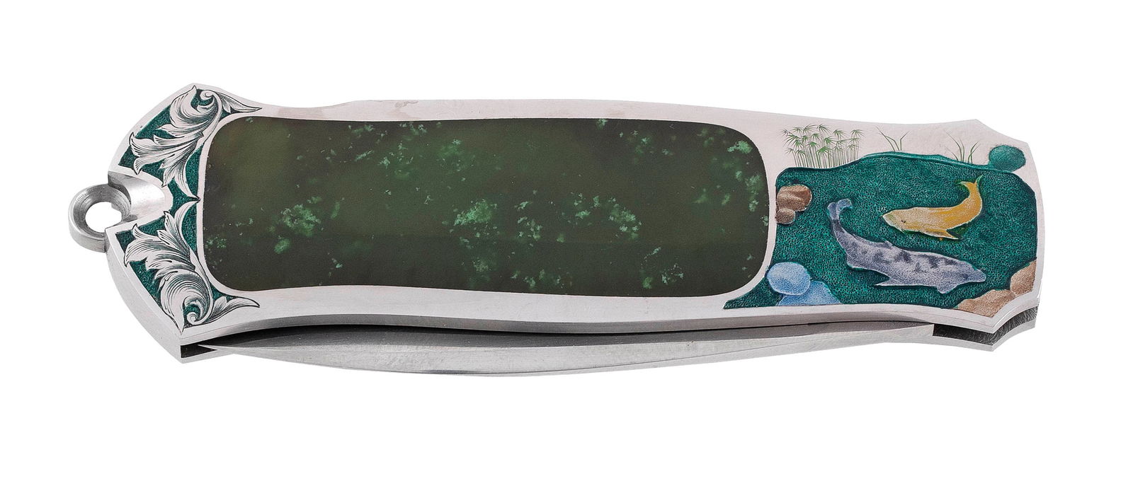 TIM HERMAN FOLDING KNIFE Olathe, Kansas, Contemporary Length closed 3.5". (1 of 4)